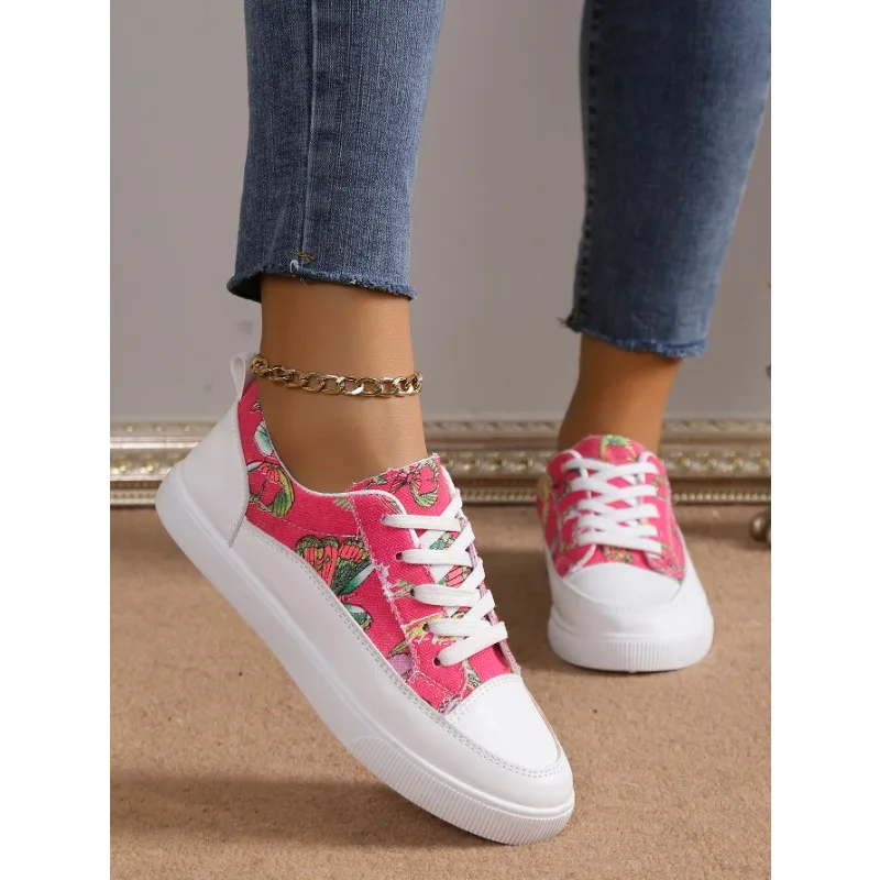 Luxury Women Casual Designer Canvas Shoes Comfy Walking Flats Sneakers Sports Shoes Female High Quality Chaussures Femme Shoe