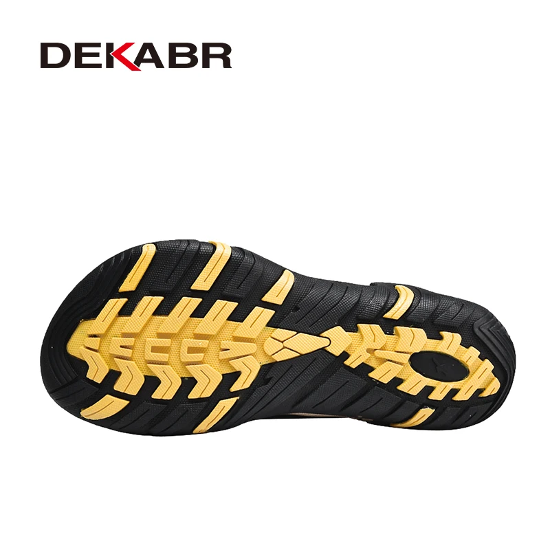 DEKABR Men's Slippers New Summer Beach Shoes Non-Slip Sport Flip Ps Comfort Casual Thong Sandals Outdoor Big New Quality Size 38-45 3Aca