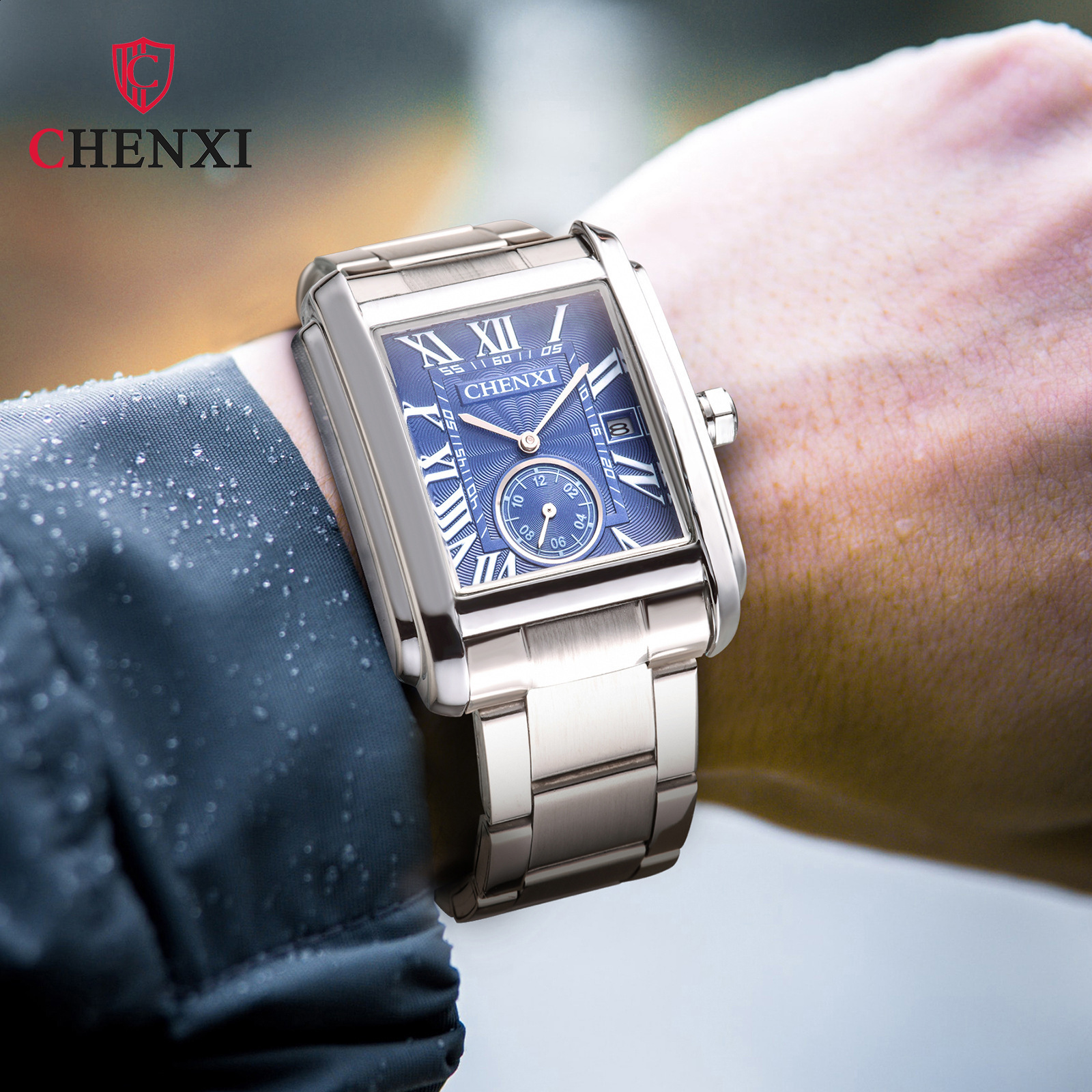 Fashion Lovers Watches Men Women Casual Leather Strap Quartz Watch Elegant Squar Retro Roman Numeral Scale Couple Watch Clock CX200720