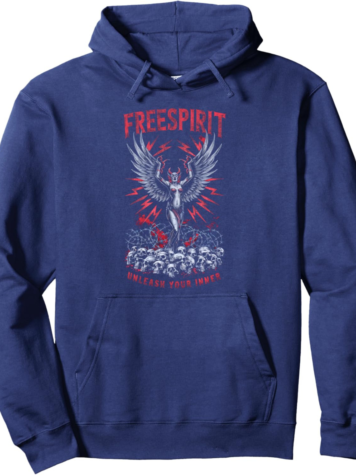 Halloween Hoodie for Mens Womens Angel Dark Fantasy Gothic Occult Skull Gift This Japan Pullover Hoodie Graphic Pullover Long Sleeve