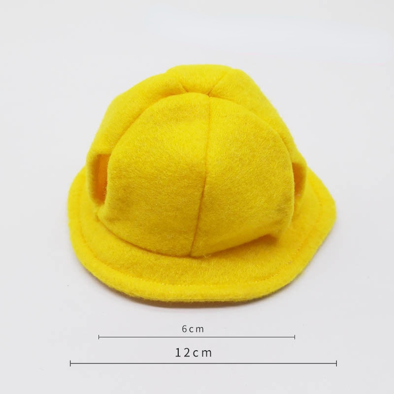 1pc Small Animals Rabbit Guinea Pig Hamster Hat Bag Funny Cap Head Accessories Cute Small Pet Decorative Printing Hat Bag