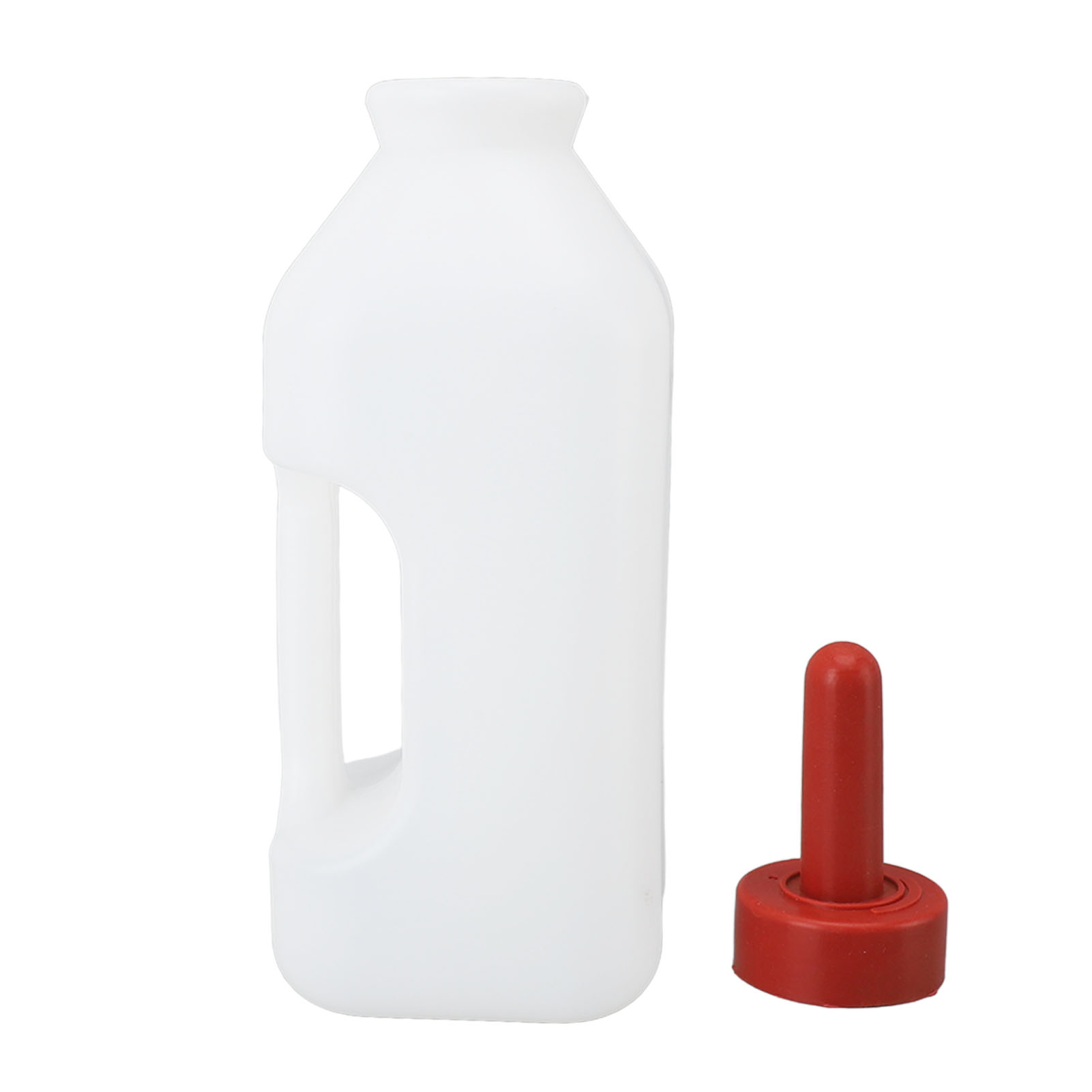 Leakproof Silicone Nipple Feeding Bottle, Calf Nursing Feeding Supplies with Handle, Farm, Pasture Upright Milk, 2L