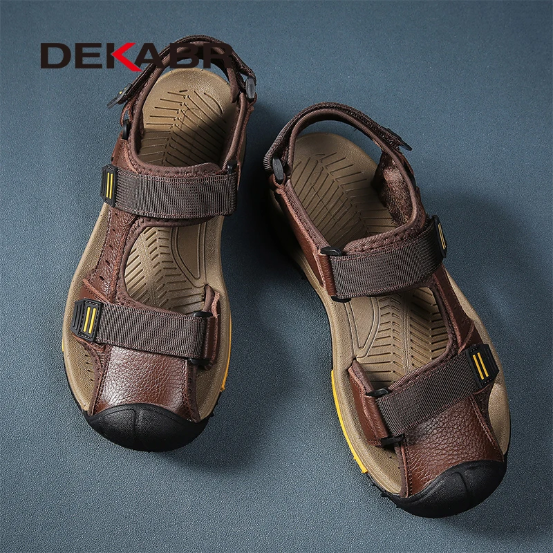 DEKABR Casual Men Summer New Large Size Soft New Men's Outdoor Lightweight Beach Sandals Fashion Mens Shoes b943
