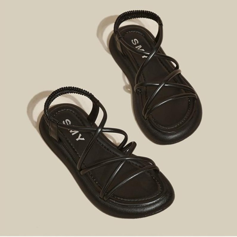 Women Thick 2024 New Summer New Soft Sole Elevated Casual Roman Sandals Small Womens Shoes Sandalias Mujer Sandal 9d69 s