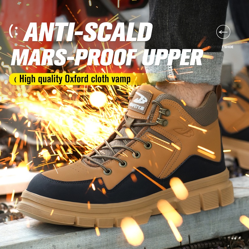 New Male Indestructible Shoes Anti-Smash Anti Puncture Work Boots Safety Shoes Men Anti Scalding Welder Boots Steel Toe Shoes 549