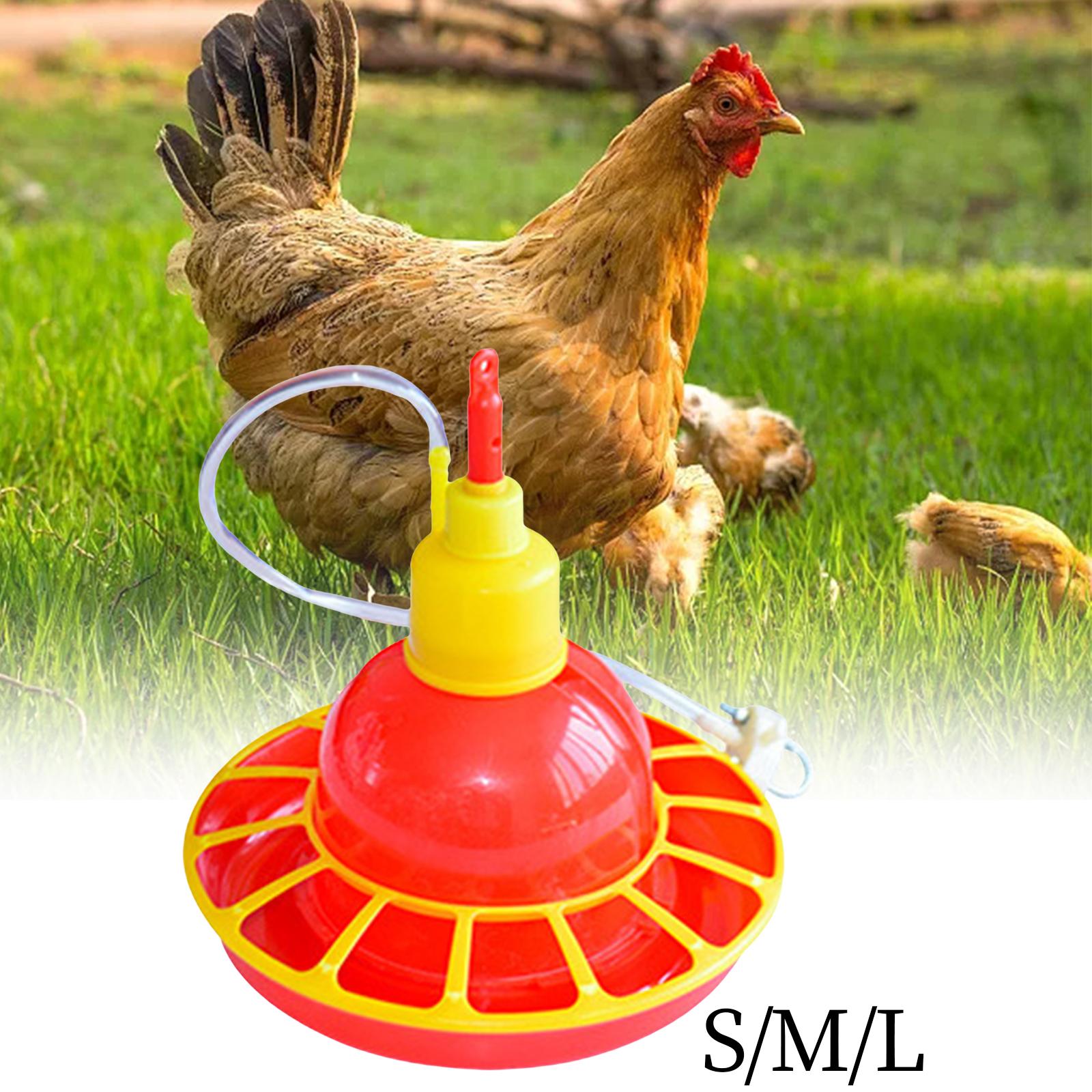 Automatic Chicken Waterer Water Dispenser Poultry Watering Equipment Poultry Drinking Bowl for Goose Hen Pigeon Chicks Ducks