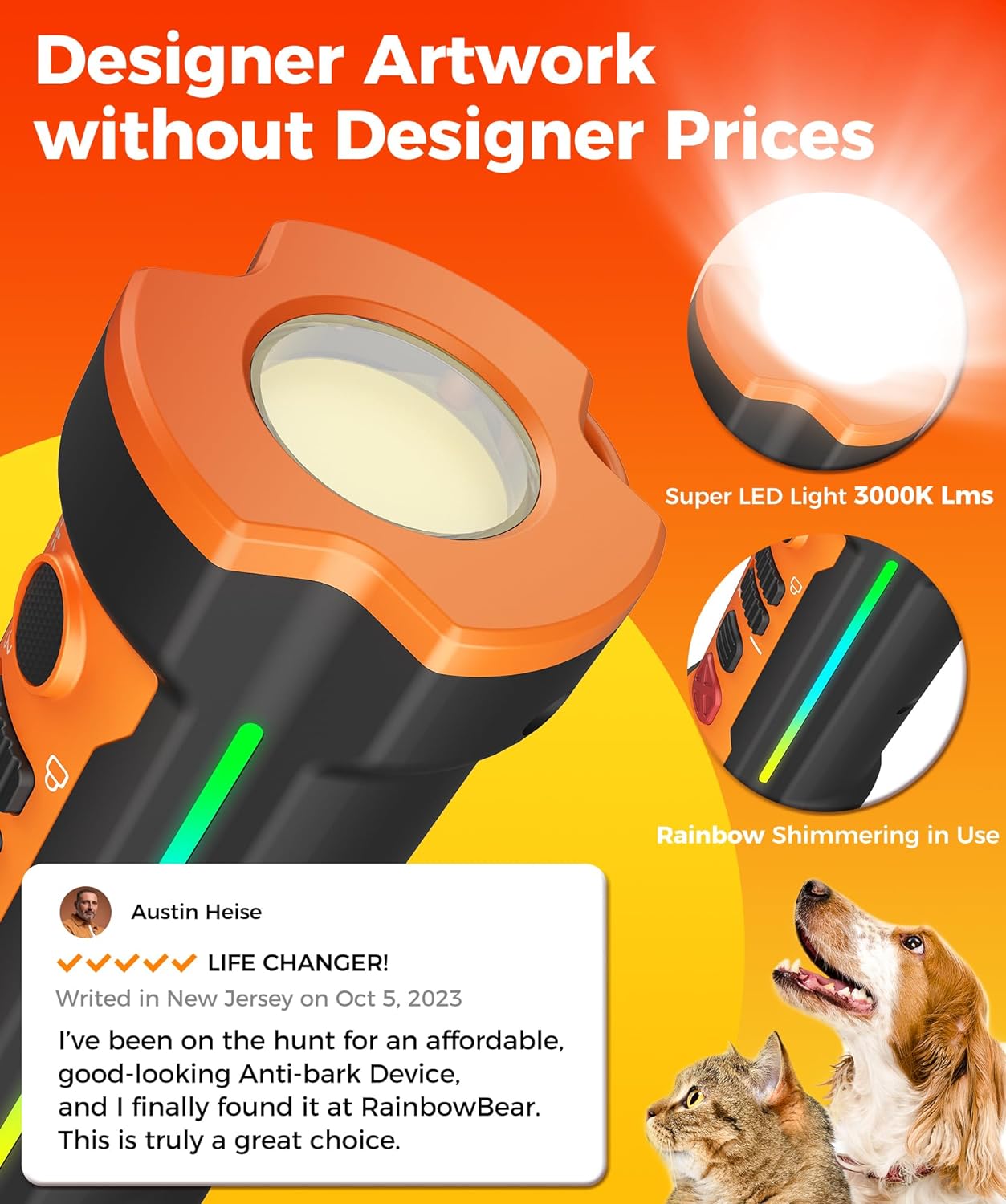 Professional Electric Trainer Repeller Pet Anti Barking Ultrasound Dog Repeller Ultrasonic Dog Repeller