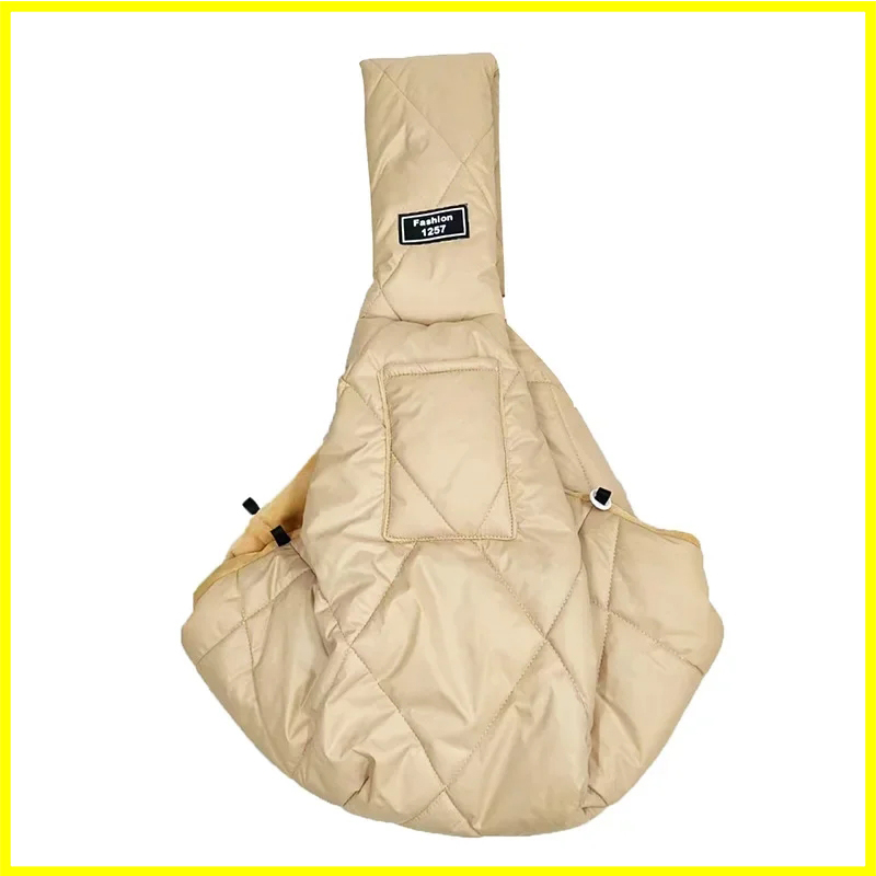 Winter Warm Dog Cat Bag Portable Pet Dog Carrier Bags Outdoor Travel Chest Bags Sling Handbag Puppy Comfort Single Shoulder Bag