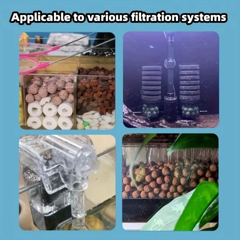 200g Aquarium Quartz Ball Fish Tank Filter Media Hollow Particles Biological Ball Bio Filter for Aquarium Accessories