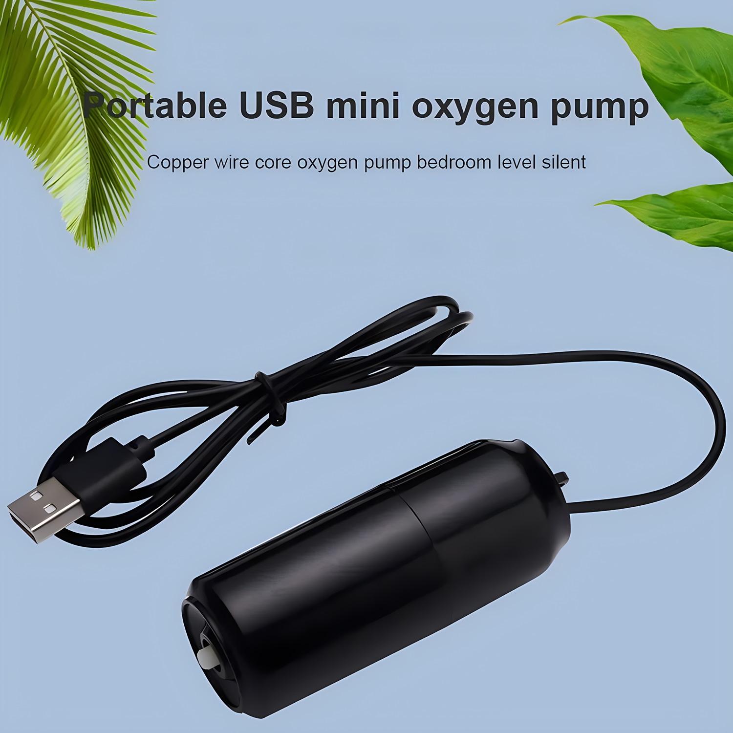 USB Aquarium Air Pump With Air Stone And Silicone Tube Energy Saving Oxygen Pump For Aquarium Fishing Air Compressor Aerator