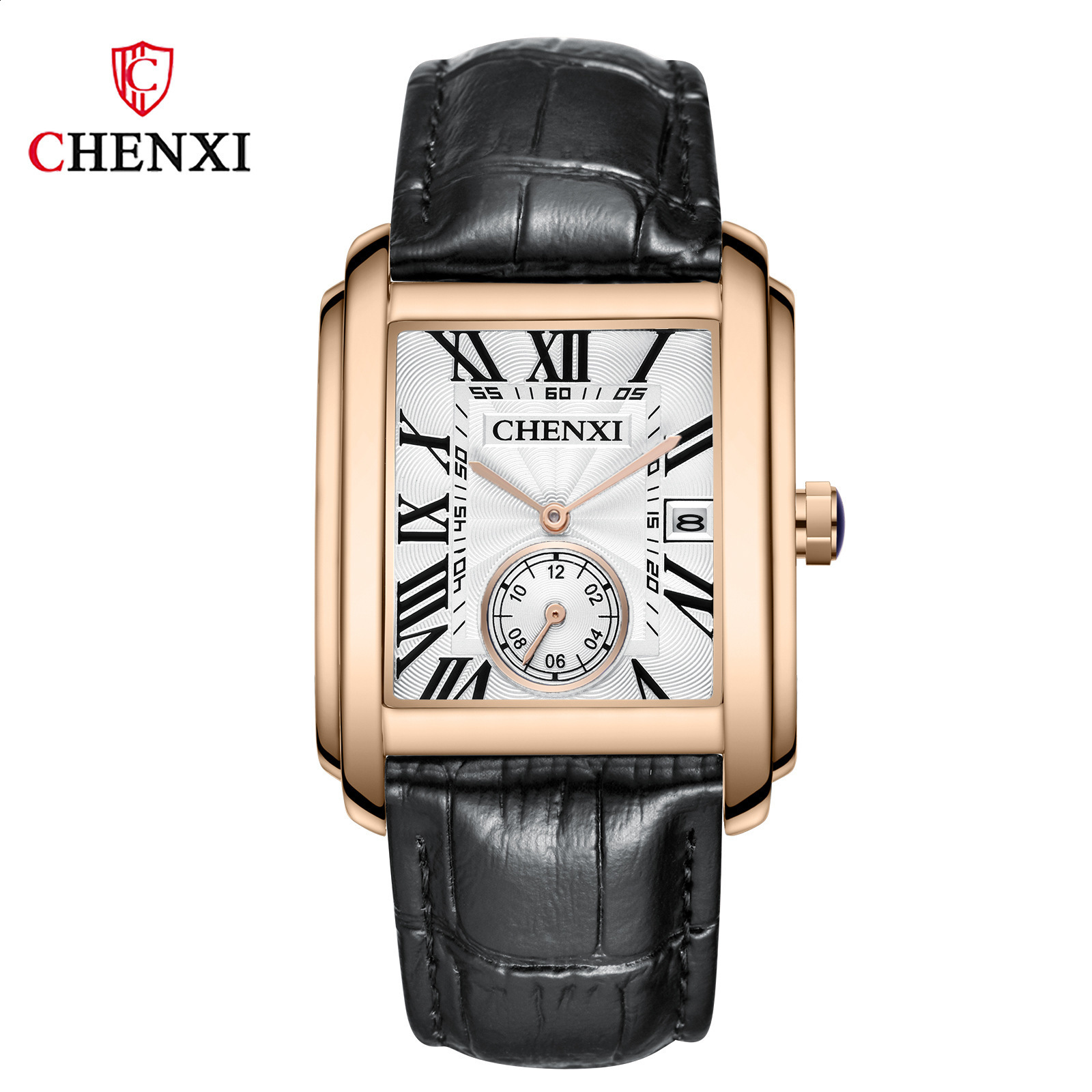 Fashion Lovers Watches Men Women Casual Leather Strap Quartz Watch Elegant Squar Retro Roman Numeral Scale Couple Watch Clock CX200720