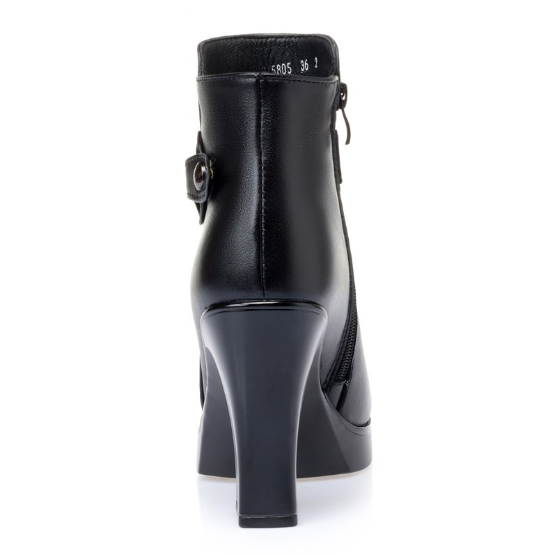 AIYUQI Women Boots High Heels 2024 New Wool Warm Women Winter Boots Fashion Office Ladies Ankle Boots