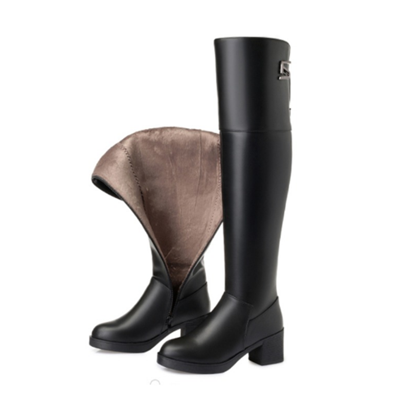 AIYUQI Over Knee Boots Womens 2024 New Genuine Leather Women Knee High Boots Knight Boots Women Shoes High Heeled Trend Female