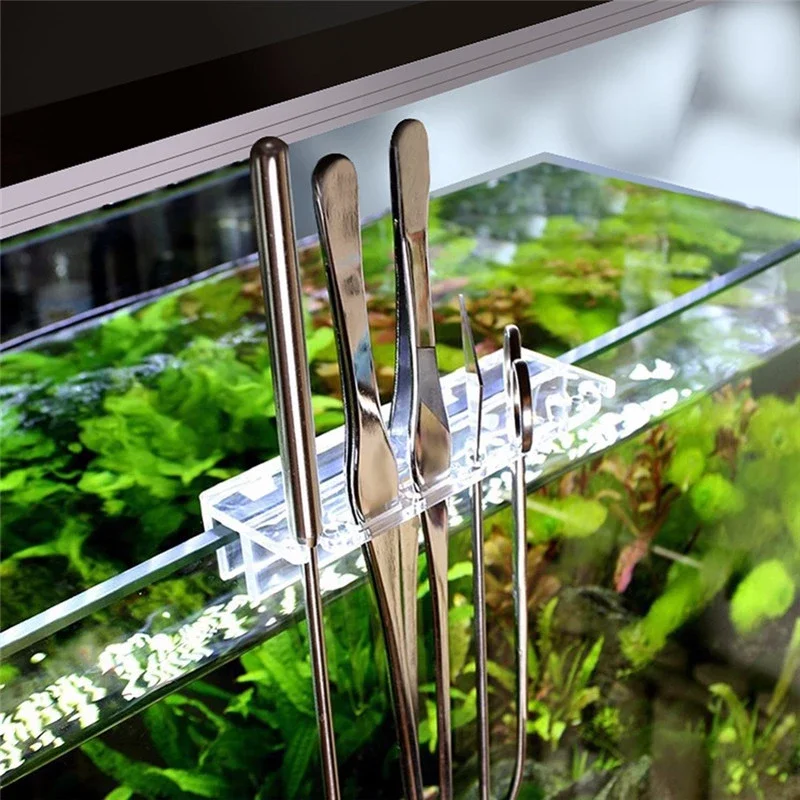 1pc Aquarium Plant Tools Storage Rack, Holder For Tweezer Scraper Scissor, Fish Tank Water Grass Cleaning Tool Holder