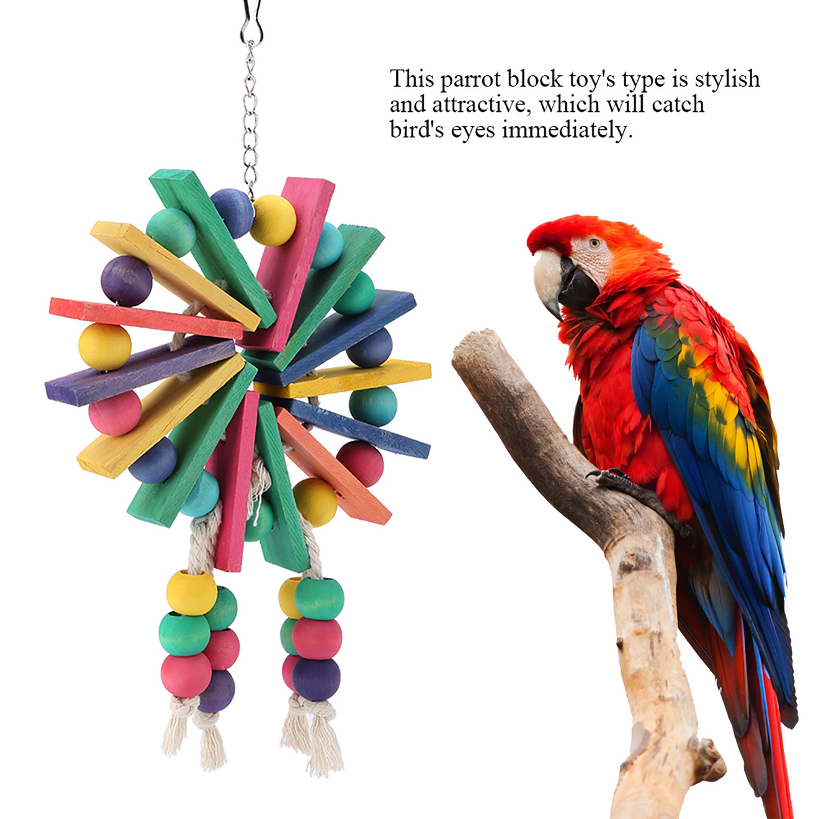 Hanging Standing Toy for Parrots and Birds, Parrot Swing, Suitable for Birds