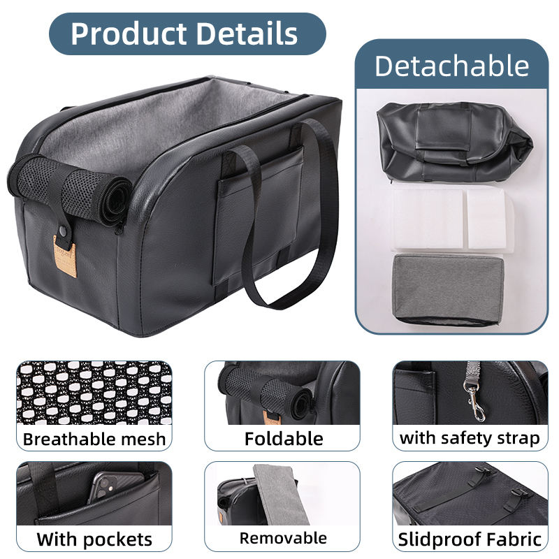 Multi-functional comfortable breathable portable waterproof dog car seat carrier bag