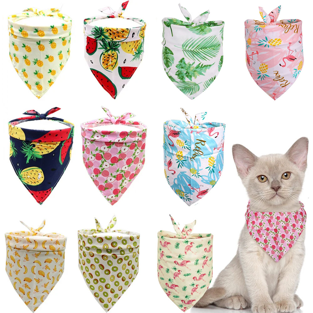 10PCS Pet Dog Triangular Scarf Pet Scarf Cat Bib A Variety of Dog Bandana Pet Grooming Accessories Pet Supplies For Dogs and Cat