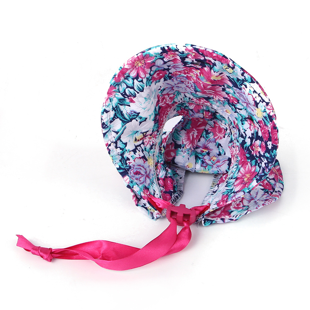 Pet Floral Hat, Cute Cat and Dog Retro Hat Shade Tie Floral Pet Dress Up Hat Soft & Comfortable for Small and Medium Dogs Cats
