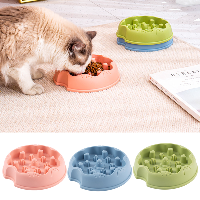 Slow Feeder Dog Bowls Dish Puppy Food Water Bowl For Dog Cat Non Slip Slow Eating Puzzle Maze Fun Pets Feeding Bowl Anti-gulping