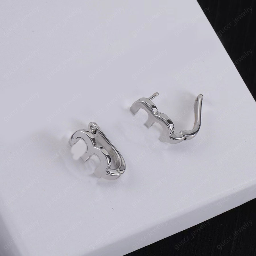 Gold titanium letter forwomen luxury brand silver wedding party exquisite ladies earrings gift designer jewelry. H260129
