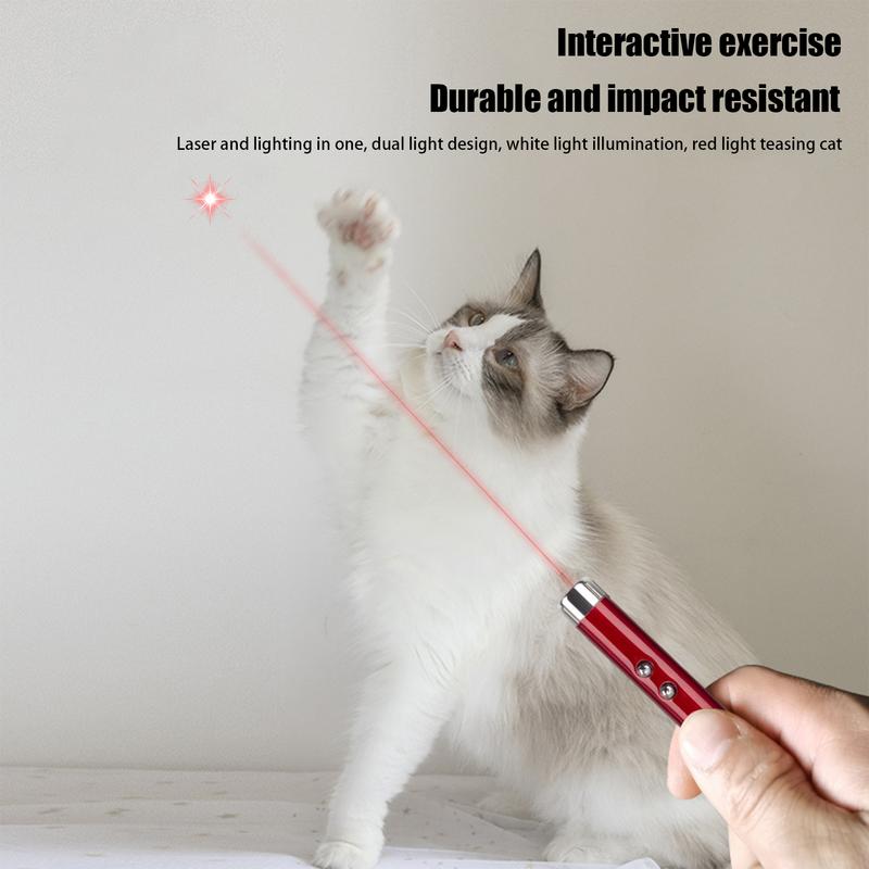 Laser Pointer for Cats Interactive Pet Laser Toy Pet Enrichment Toys for Indoor Cat Kitten to Play Exercise