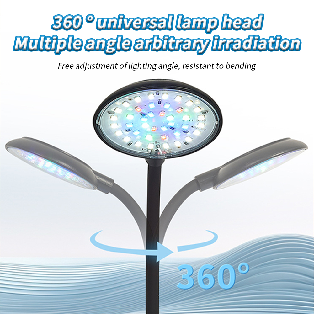 7W Dimmable Small Fish Tank Light Aquarium Light Clip On Fish Tank LED Light Small USB Light Dimmer Mini Clip On Aquarium Light
