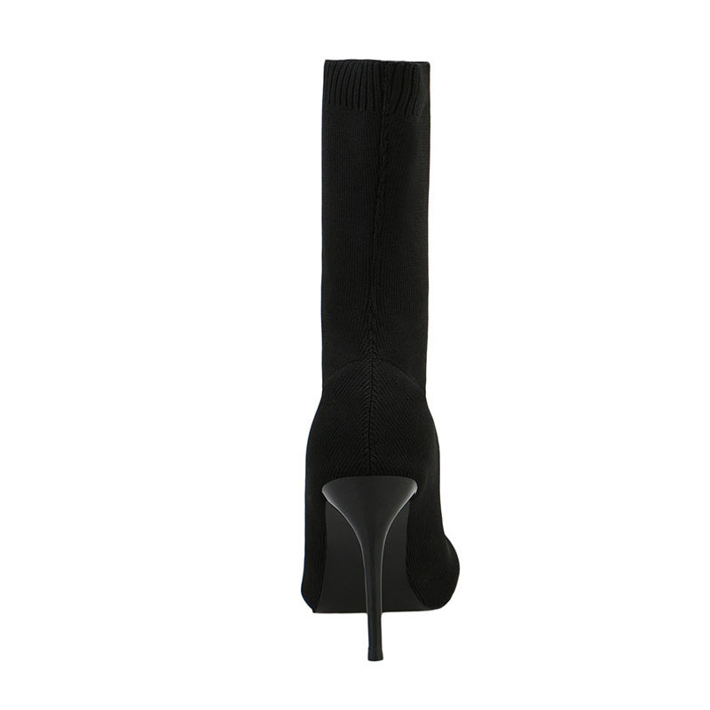 Customized Sock Boots - New Collection Sexy Sock Boots Knitting Stretch Boots High Heels For Women Fashion Shoes