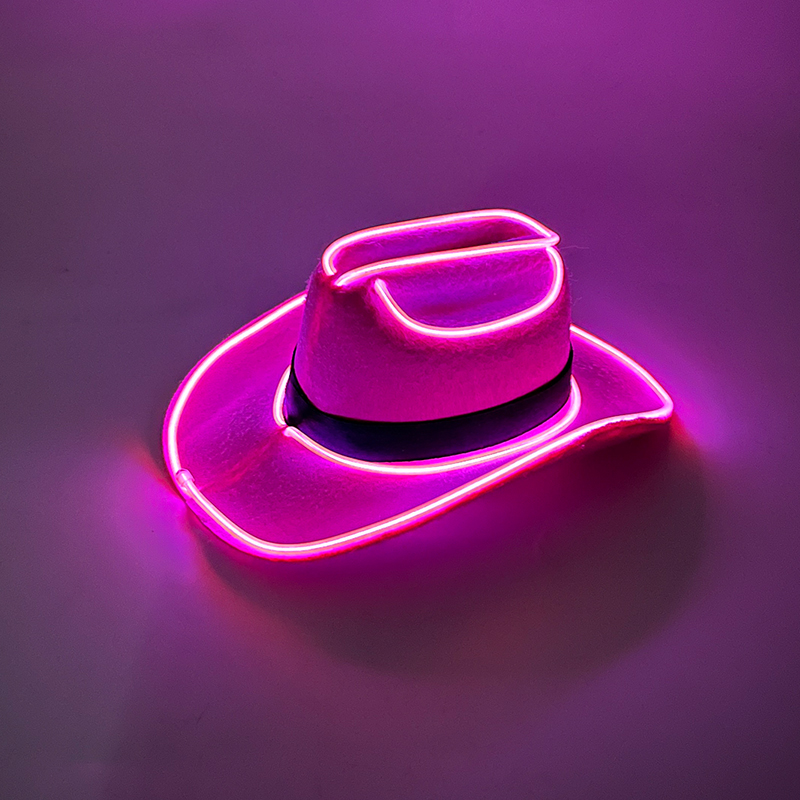 LED light up Pet Cowboy Hat Adjustable glowing Buckle Pet Hat Western Cowboy Costume Accessories for Dogs and Cats