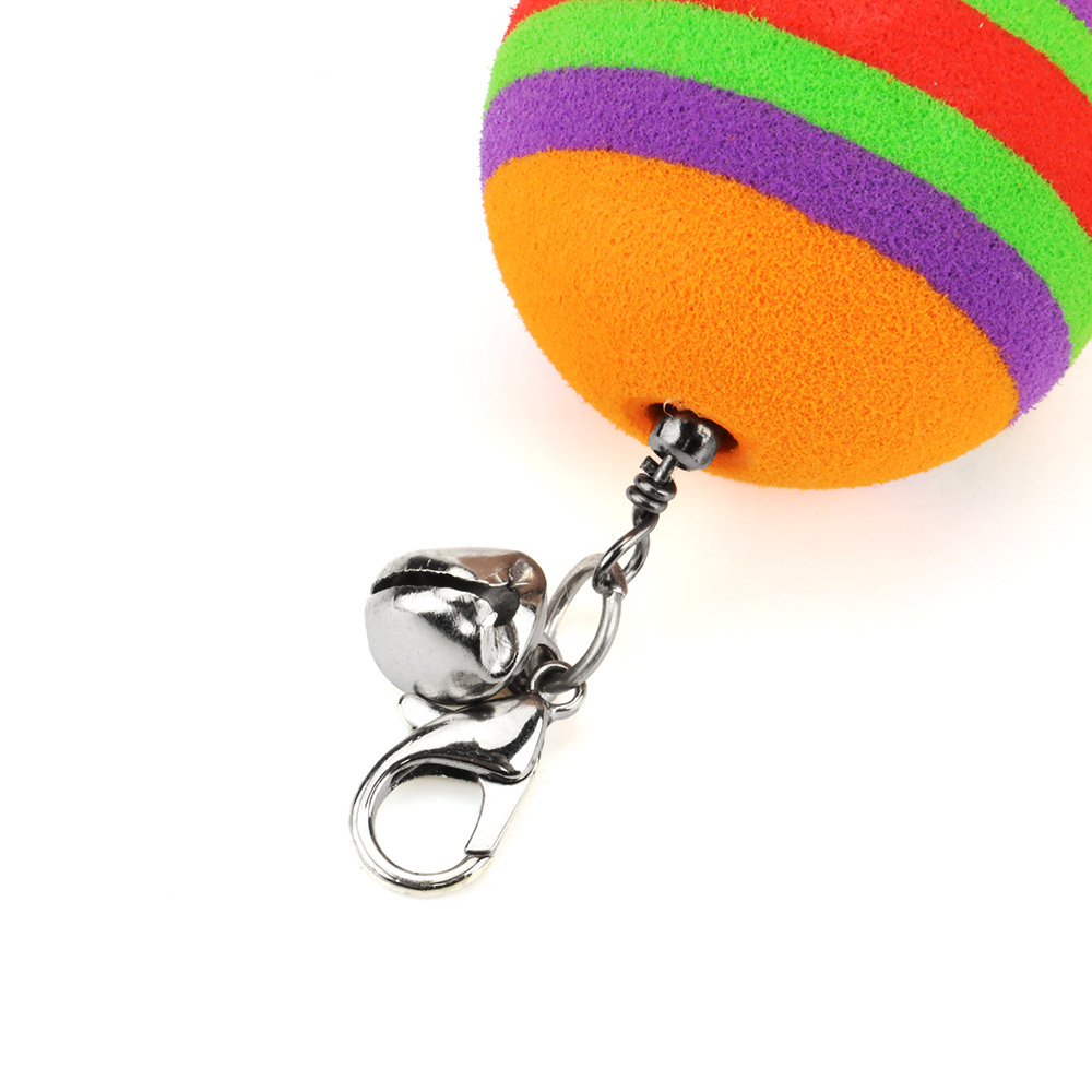 Funny Cat Stick Replacement Head Accessories Feather Colorful Leaves Ball Lovely Cats Play Pet Toy