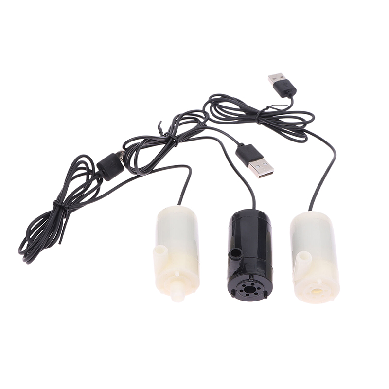 Super Quiet DC 5V USB Brushless Motor Pump Portable Submersible Water Pump Hydroponic Fish Tank Circulating Water Craft Fountain