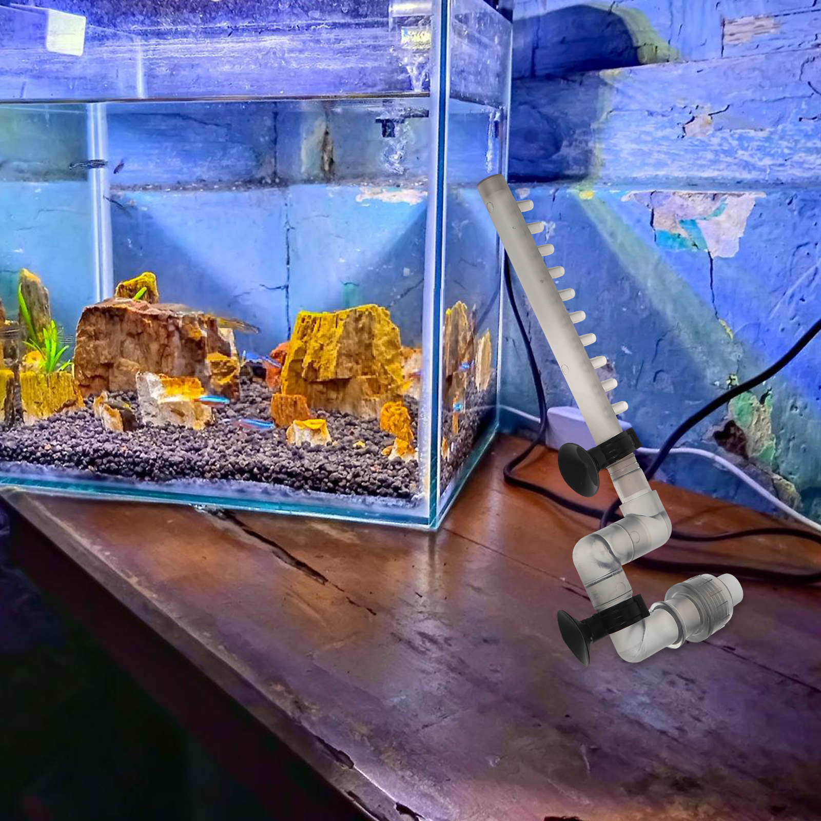 Fish Tank Pipe Fittings Aquarium Pump Inlet Outlet Water Tubes Unique Filters Small for Inflow Large