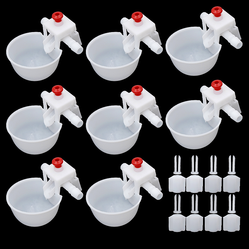 5/10/20Pcs Pigeon Bird Water Drinker Bowl 9.5mm Automatic Poultry Fowl Drinker Chicken Equipment 9.5mm Thread