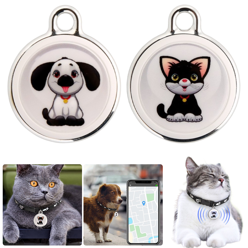Smart Locator Bluetooth-compatible Real-Time Global Location Tracker Waterproof for Dogs Cats Kids Pets Keychain Wallet Luggage