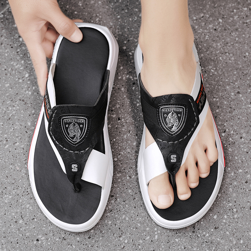 Men CYYTL Flip ps Casual Summer Sandals Slippers Leather Platform Outdoor Beach Male Shoes Non-Slip Indoor Sports Flat 188c