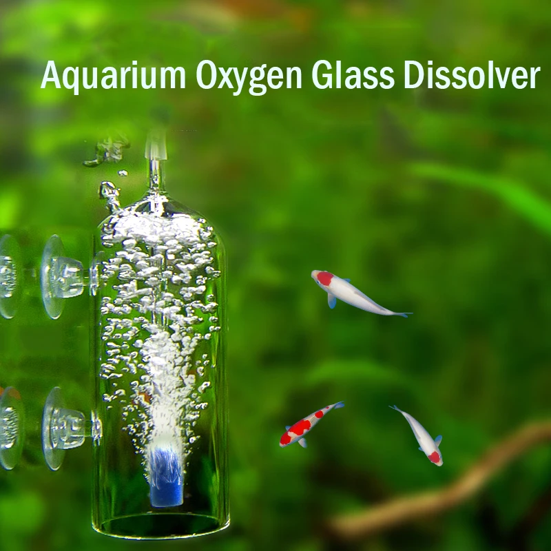 Aquarium Oxygen CO2 Diffuser Air Pump Fish Tank Glass Aerator Oxygenator Stone Air Dissolve Dispenser Aquarium Accessories