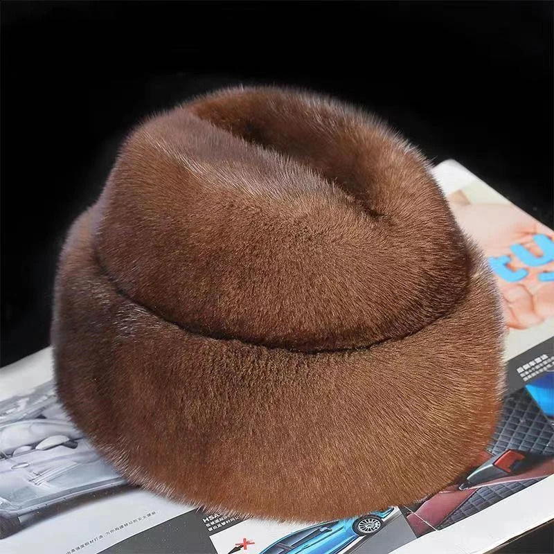 Mens beret free delivery cotton retro Boina hat accessories Beanies wool autumn winter warm fashion fur lining 240829