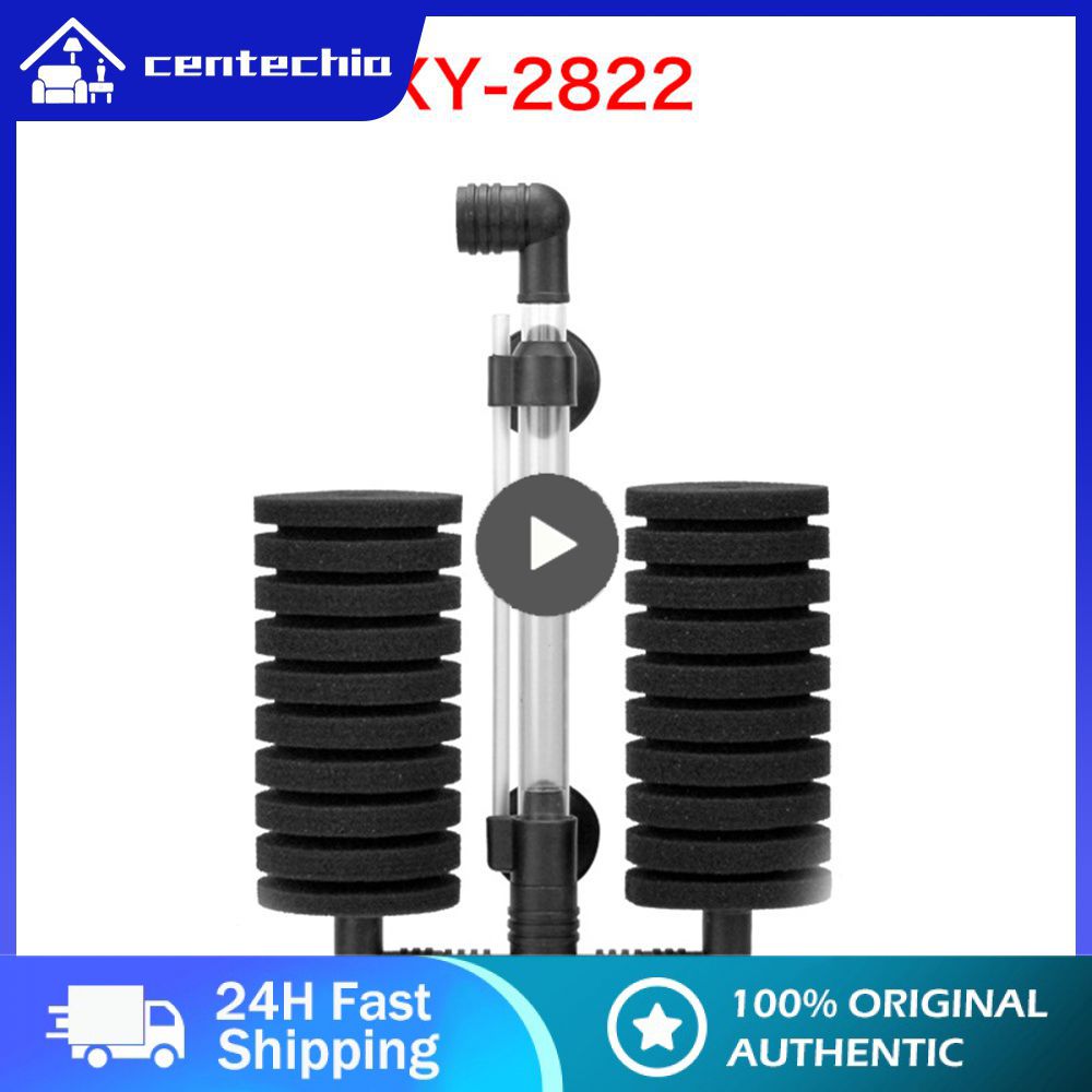 Bio Sponge Filter Fish Tank Filter Sponge Filter Aquarium Biochemical Sponge Filter Fish Tank Air Pump XY-2822