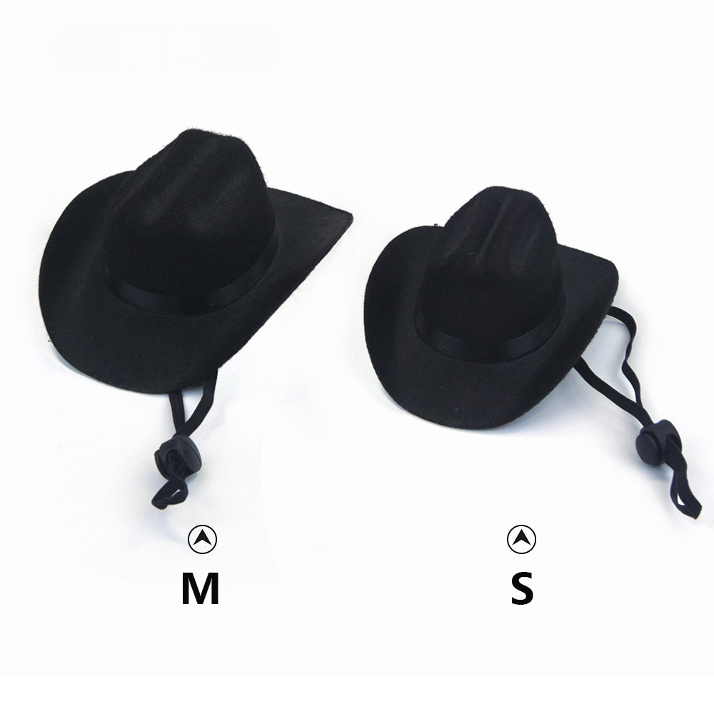 Fashion Pet Hat Dog Cat Western Cowboy Hat Pet Triangle Scarf Photo Prop Pet Accessories Retro Doll Decoration Universal Funny