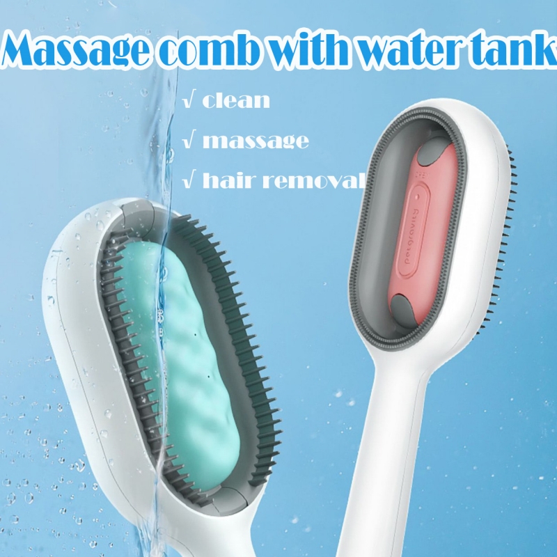 3-In-1 Cat Silicone Comb For Pet Hair Remover Brush Dog And Cat Brush Accessories Dogs Animal Cat Massage Grooming Wool Brush