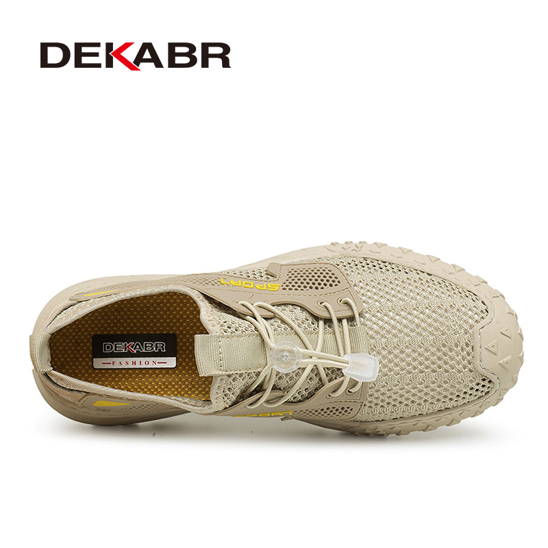 DEKABR New Men's Casual Fashion Comfortable Breathable Summer Mesh Non-Slip Thick Soft New Outsole Shoes For Men f765