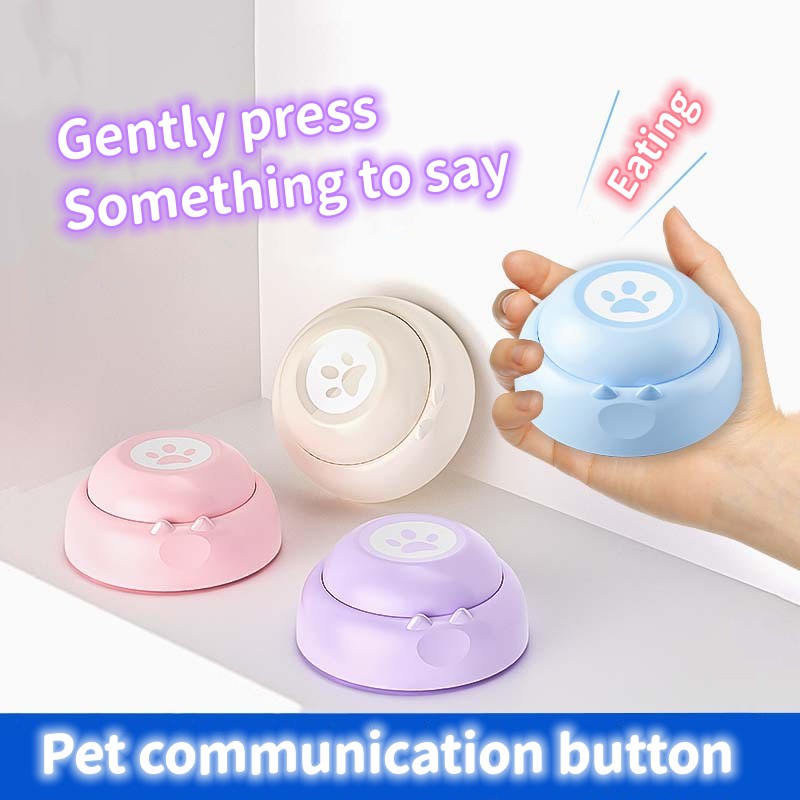 Dog Communication Buttons Voice Recording Button for Pet Training Buzzer 30 Second Record Playback Funny Gift for Talking Pet