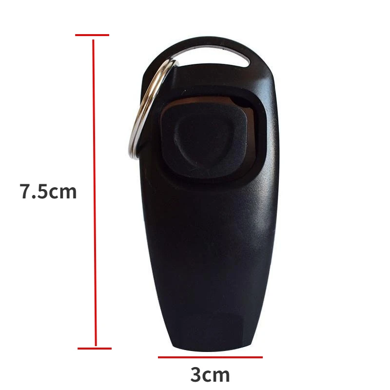 Portable Dog Training Whistle Clicker Pet Dog Training Supplies with Key Ring Pet Supplies