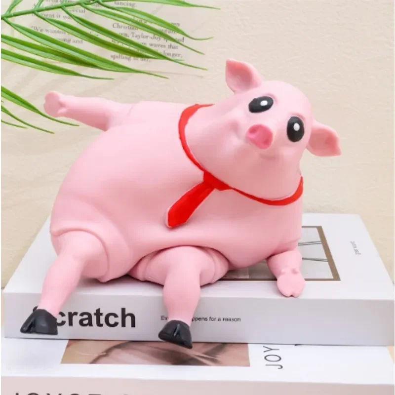 Pet Squeezing Pink Pig Stress Relief Toy Cute Squeezing Animal Cute Little Pig Doll Stress Relief Toy