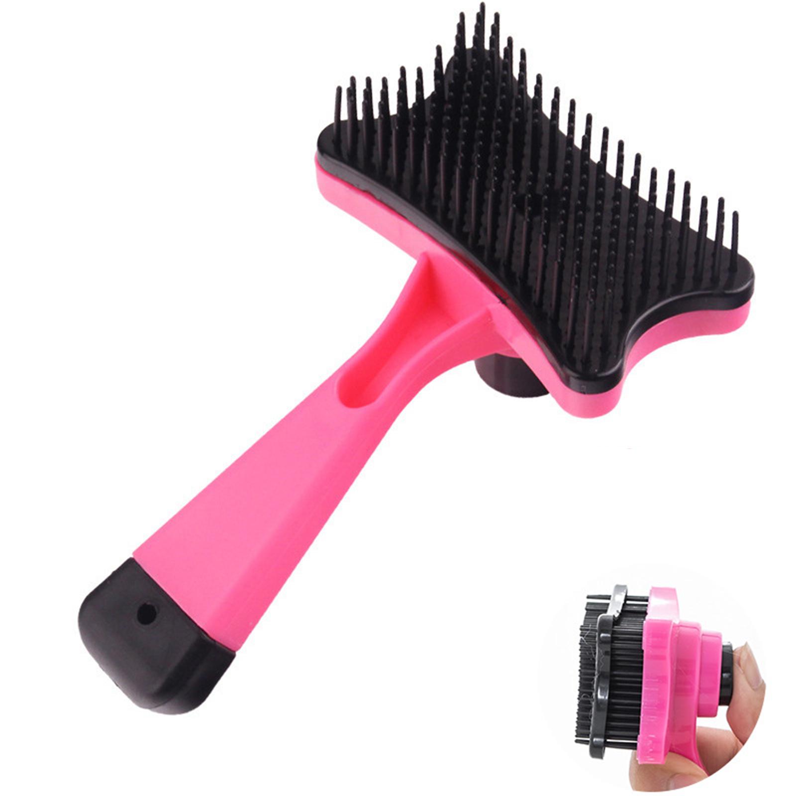 Pet Hair Removal Comb Cat Self Cleaning Brush Hair Pet Grooming Scraper Accessories Tools Remover Comb Dog Cleaning Puppy C X0H6