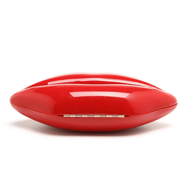 Womens Shoulder Bags Clutch Evening Bag Female Ladys Handbag Sexy Red Lips Acrylic Small er Crossbody Bag 240903