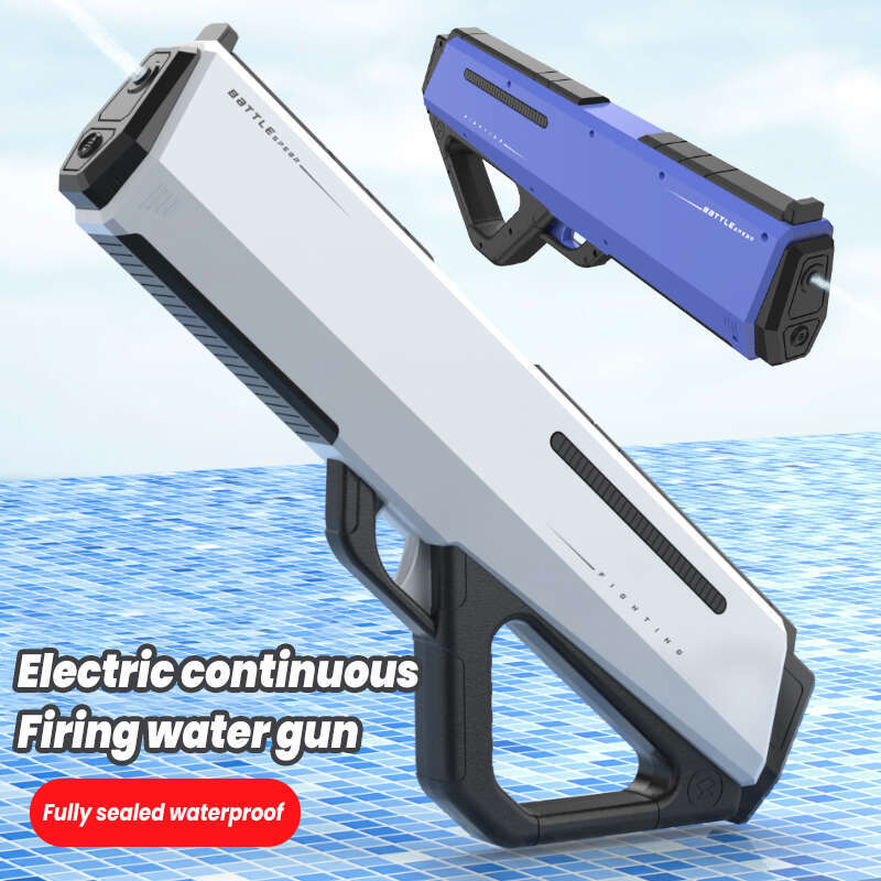 2024 New Electric Toy Fully Automatic Absorbing and Powerful Spray Large Black Technology Children's Water Gun