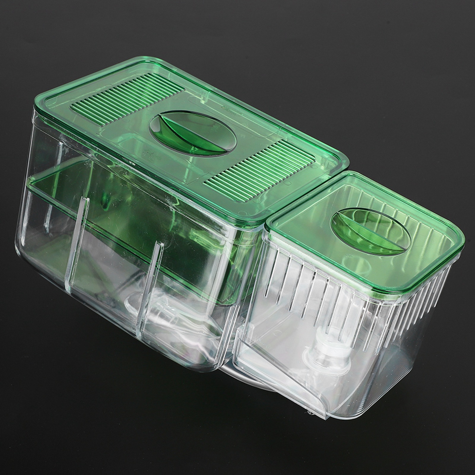 Aquarium Fish Tanks Breeding Box Little Fish Double‑Layer Isolation Incubator For Injured Small Fish Shrimp