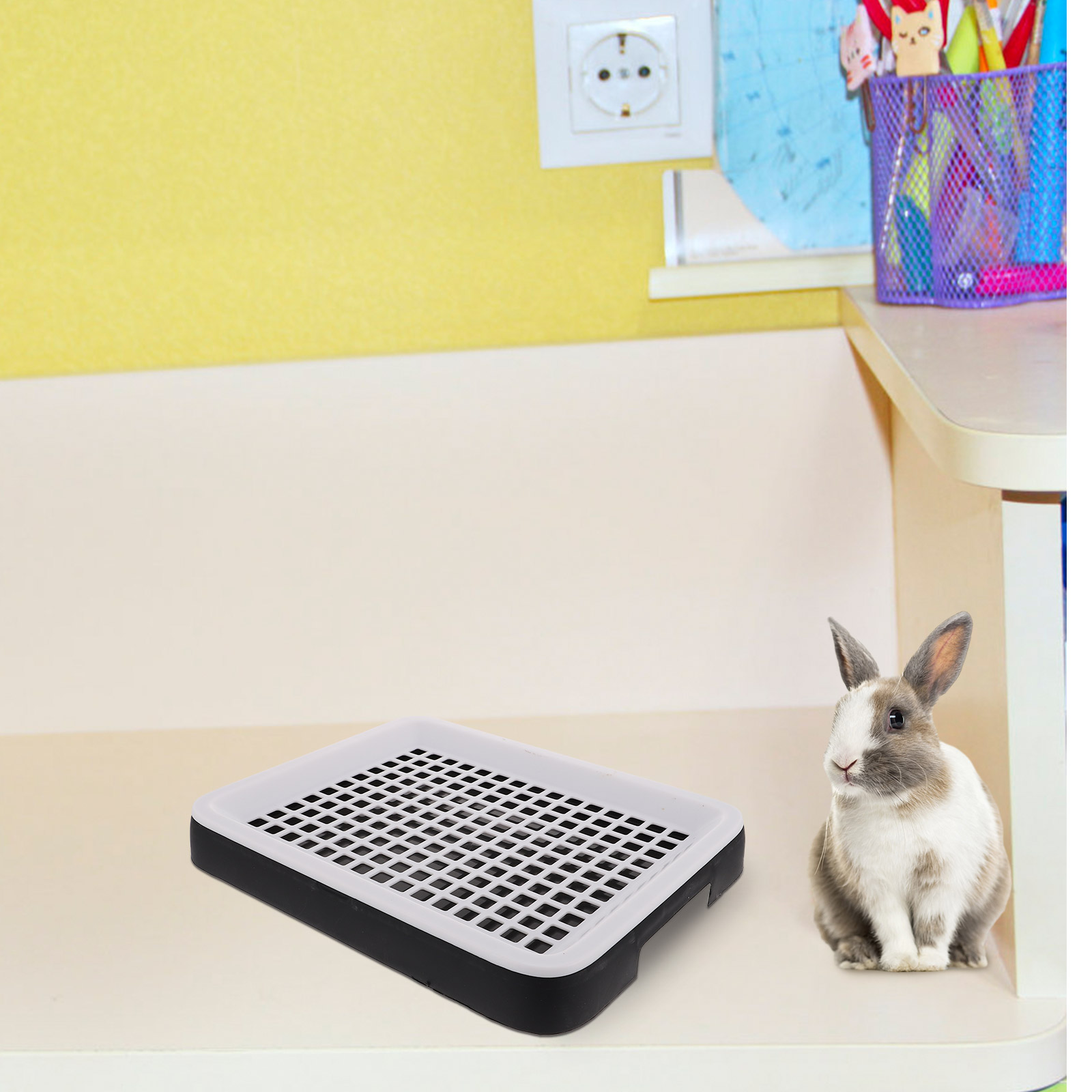 Hamster Toilet Bunny Supplies Rabbit Potty Pet Small Plastic Toy Training Cage Supply Sand Basin Clean Equipment