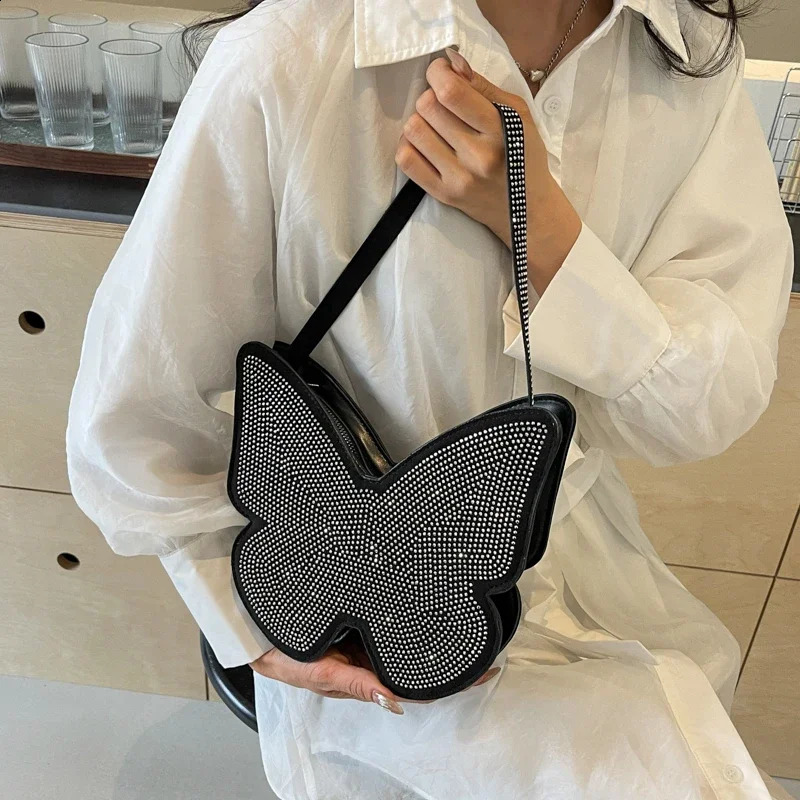 on Sale PU fashion Butterfly Female Shoulder Bags Zipper High Quality Handbags for Women Bolsas Femininas 240902