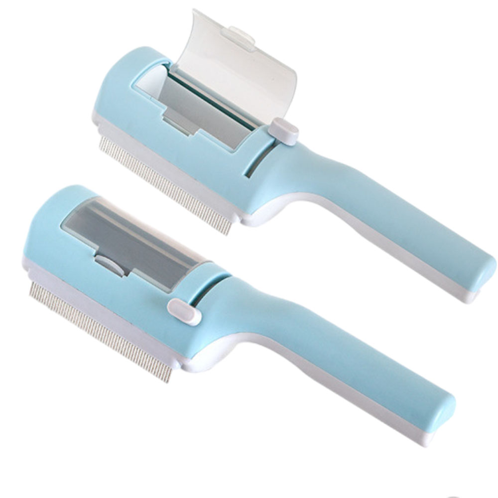 Multipurpose Pet Shedding Comb Dog Self-cleaning Comb With Hair Storage Box For Pet Rabbits